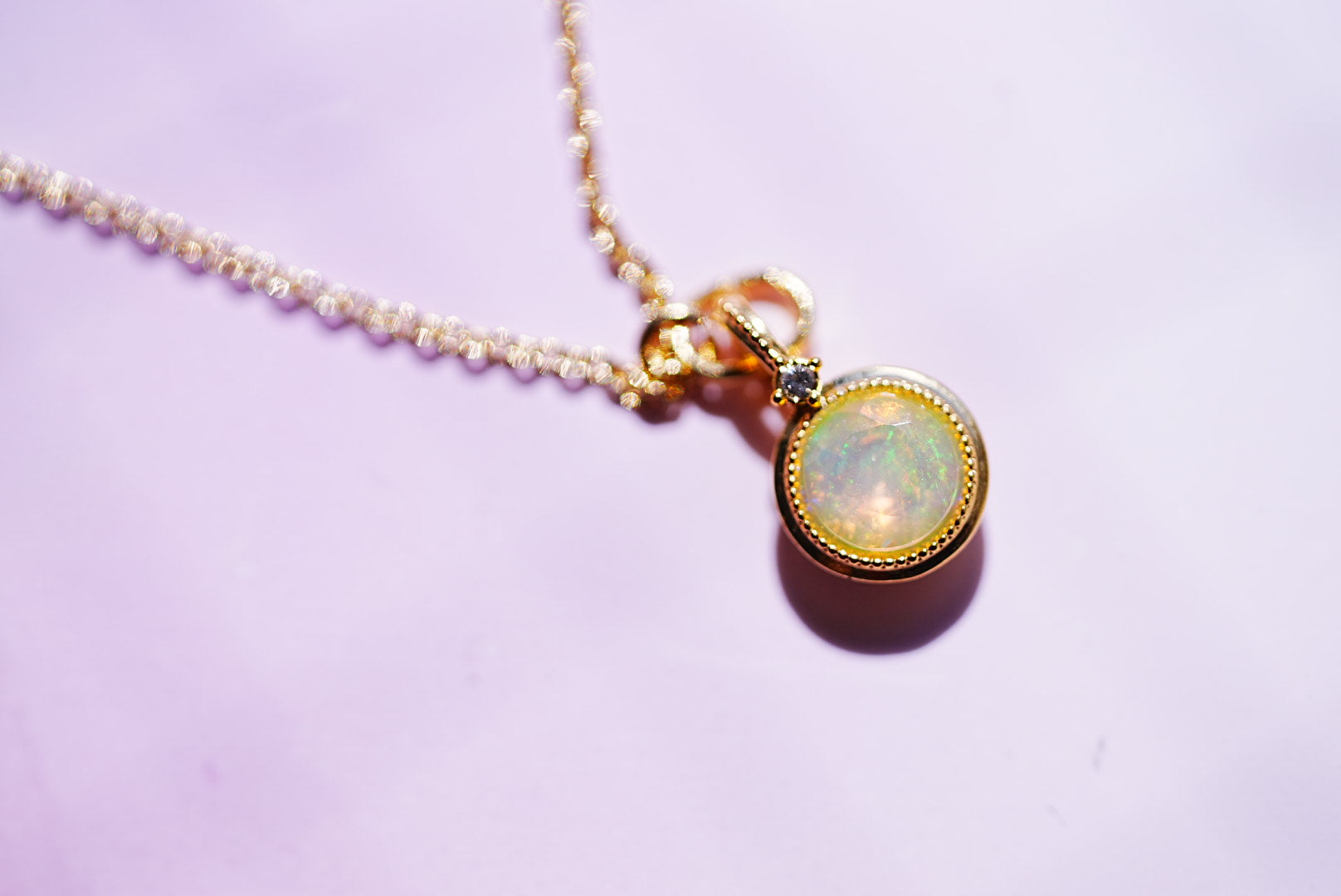 10月誕生石】オパール アミュレットネックレス【Opal/Amulet necklace