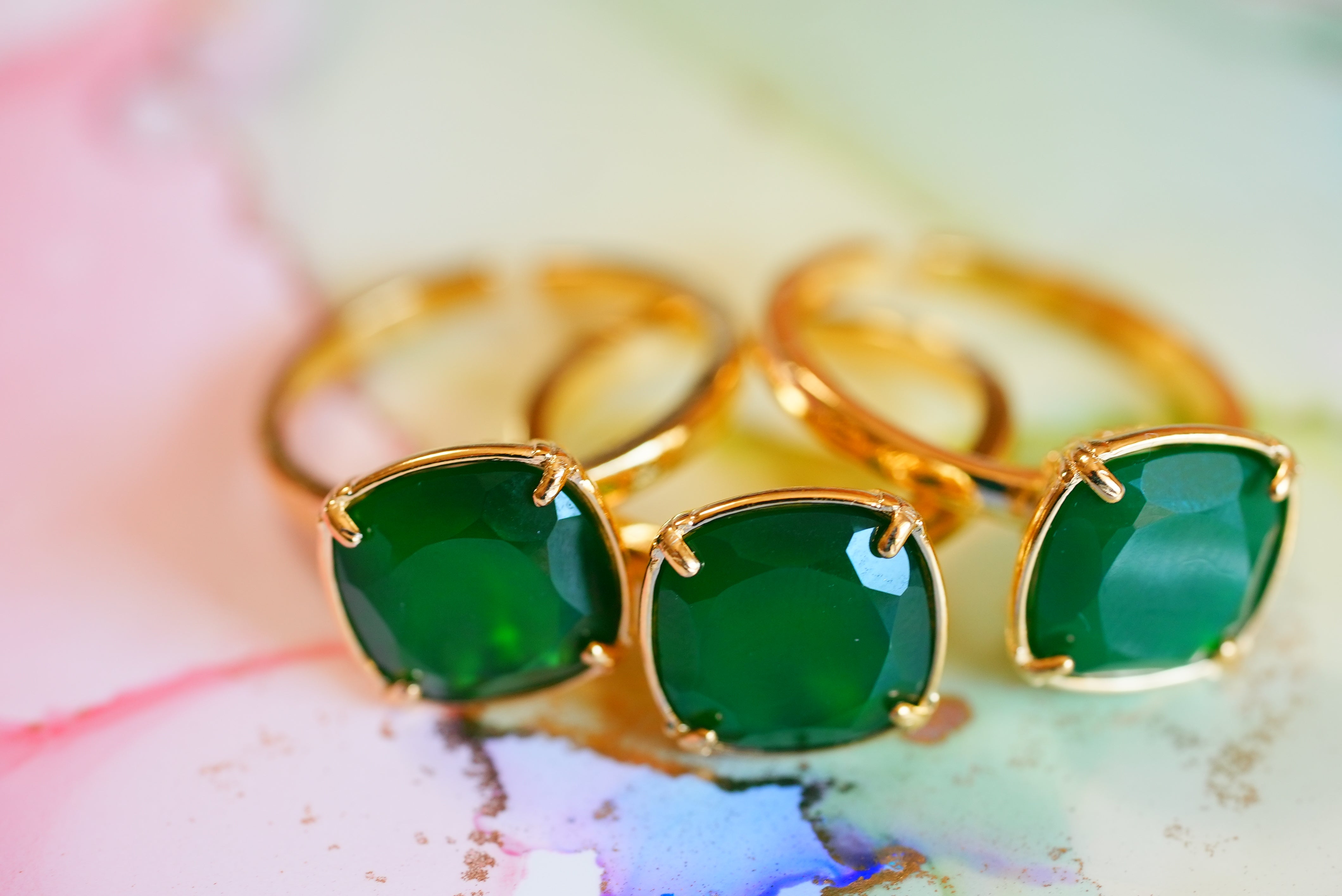 グリーンオニキス クォーツリング【Green Onyx/Quartz ring】 – Juvelia