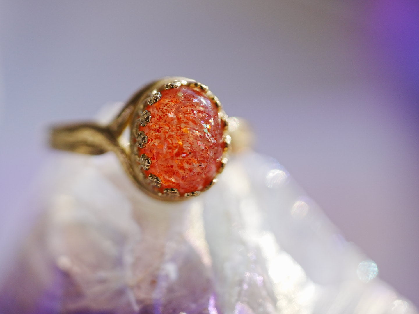 サンストーン オーバルLリング【Sunstone/Oval large ring】 – Juvelia