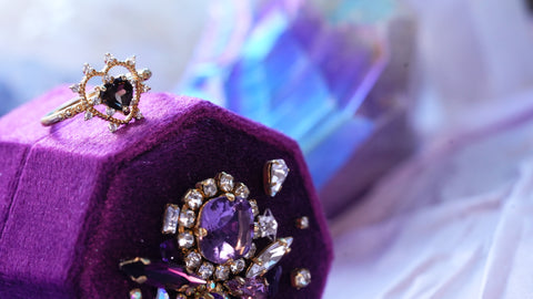 【Smorkyquartz】スモーキークォーツ　ソルハートリング 【Sol Heart Ring】