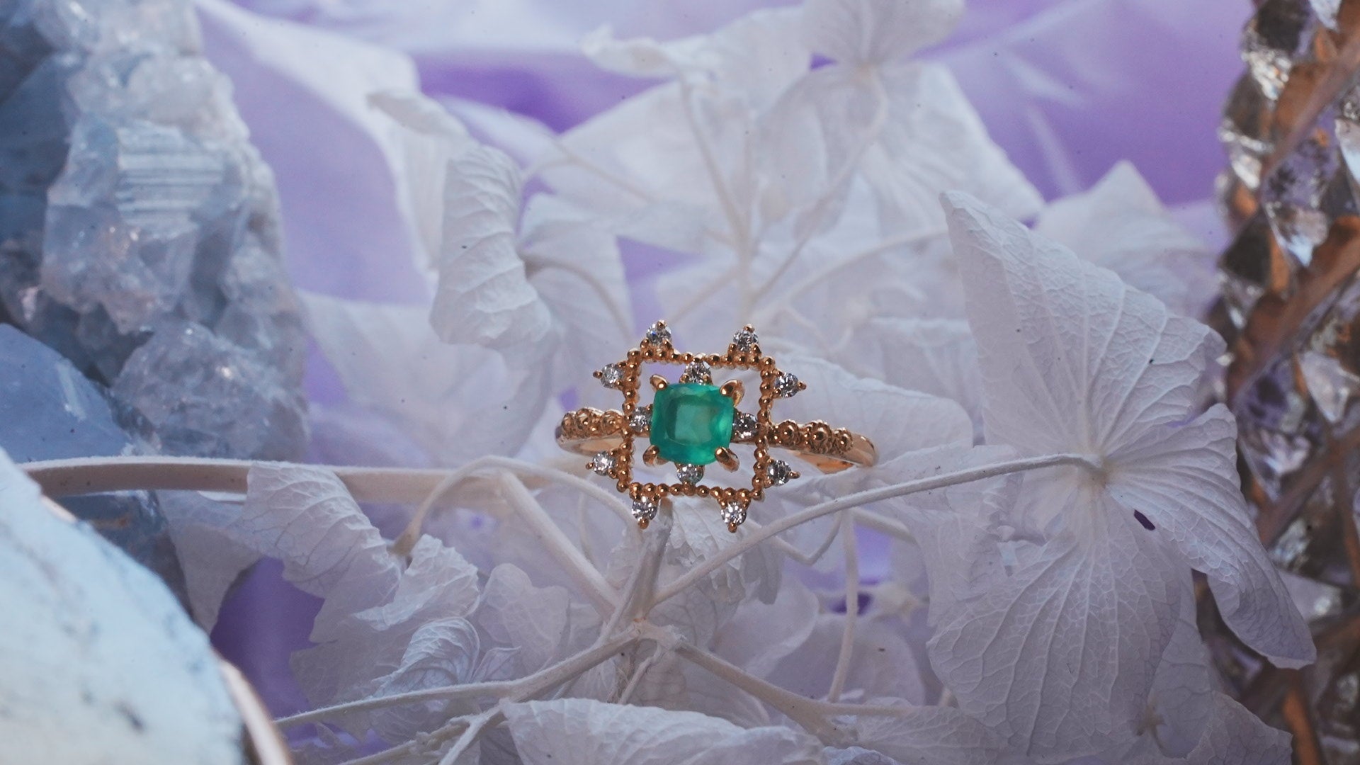 Juvelia グリーンオニキス　リング Green Onyx