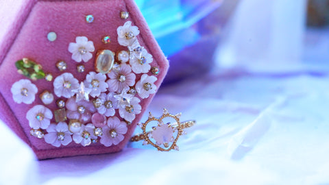 【Rosequartz】ローズクォーツ　ソルハートリング 【Sol Heart Ring】