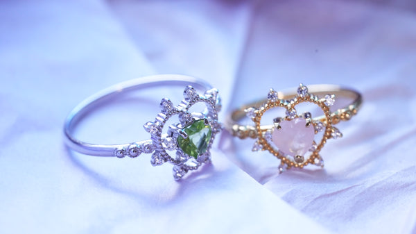 【Peridot】ペリドット　ソルハートリング 【Sol Heart Ring】