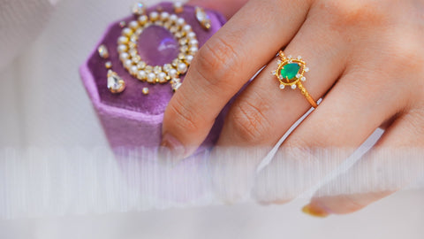 【 Green onyx】グリーンオニキス　ソルペアシェイプリング 【Sol pearshape Ring】