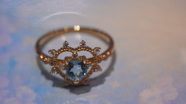 【Bluetopaz】ブルートパーズ　ソルハートリング 【Sol Heart Ring】