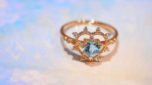 【Bluetopaz】ブルートパーズ　ソルハートリング 【Sol Heart Ring】