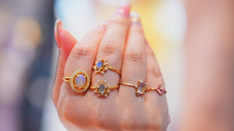 【Labradorite】ラブラドライト　ソルペアシェイプリング 【Sol pearshape Ring】