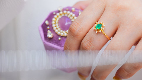 【 Green onyx】グリーンオニキス　ソルペアシェイプリング 【Sol pearshape Ring】