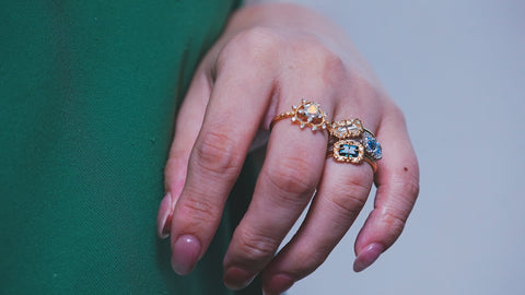 【オンライン数量限定】【Andesine Labradorite】アンデシンラブラドライト　ソルハートリング 【Sol Heart Ring】