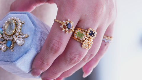 【Smorkyquartz】スモーキークォーツ　ソルハートリング 【Sol Heart Ring】