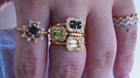 【Smorkyquartz】スモーキークォーツ　ソルハートリング 【Sol Heart Ring】