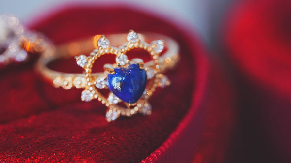 【Lapis Lazuli】ラピスラズリ　ソルハートリング 【Sol Heart Ring】