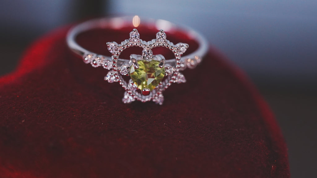 【Peridot】ペリドット　ソルハートリング 【Sol Heart Ring】