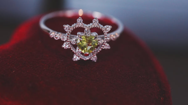【Peridot】ペリドット　ソルハートリング 【Sol Heart Ring】