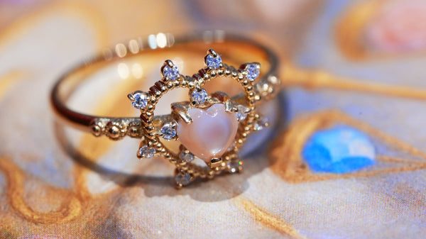 【Pink Shell】ピンクシェル　ソルハートリング 【Sol Heart Ring】