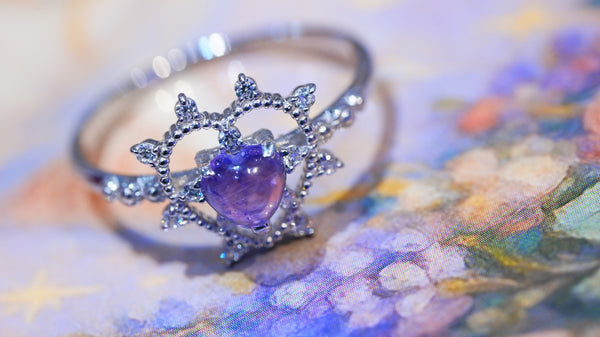 【Amethyst】 アメジスト　ソルハートリング 【Sol Heart Ring】