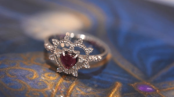 【Garnet】ガーネット　ソルハートリング 【Sol Heart Ring】