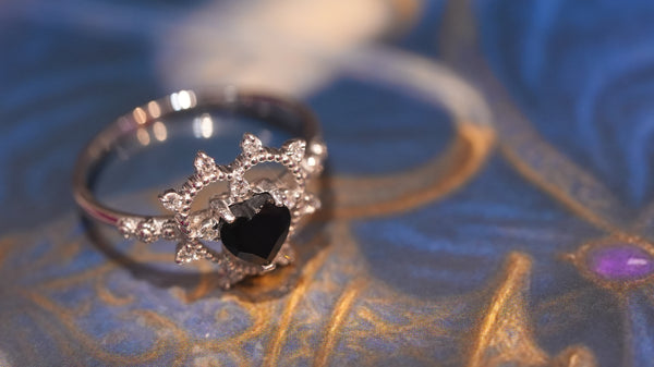 【Black Onyx】ブラックオニキス　ソルハートリング 【Sol Heart Ring】