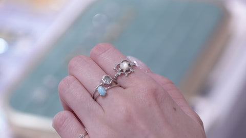 【White Shell】ホワイトシェル　ソルハートリング 【Sol Heart Ring】
