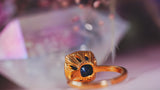 【12月誕生石】ラピスラズリ　クォーツリング【Lapis Lazuli/Quartz ring】