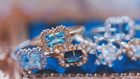 【Swissbluetopaz】スイスブルートパーズ　バブルウォールレクタングルSリング【Bubble wall ring】 (コピー)