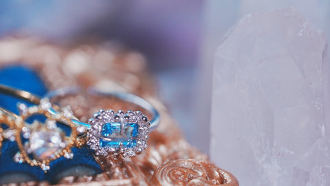 【Swissbluetopaz】スイスブルートパーズ　バブルウォールレクタングルSリング【Bubble wall ring】 (コピー)