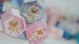 【ネックレス/ピンクトパーズ＆ローズダスト】パフュームステッキの戦士ボックス【Pink topaz&Rose dust/Perfume magic stick/Hexagon necklace box】