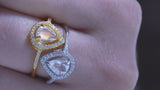 【Andesine Labradorite】アンデシンラブラドライトプラネットペアシェイプリング【Planet pearshape Ring】