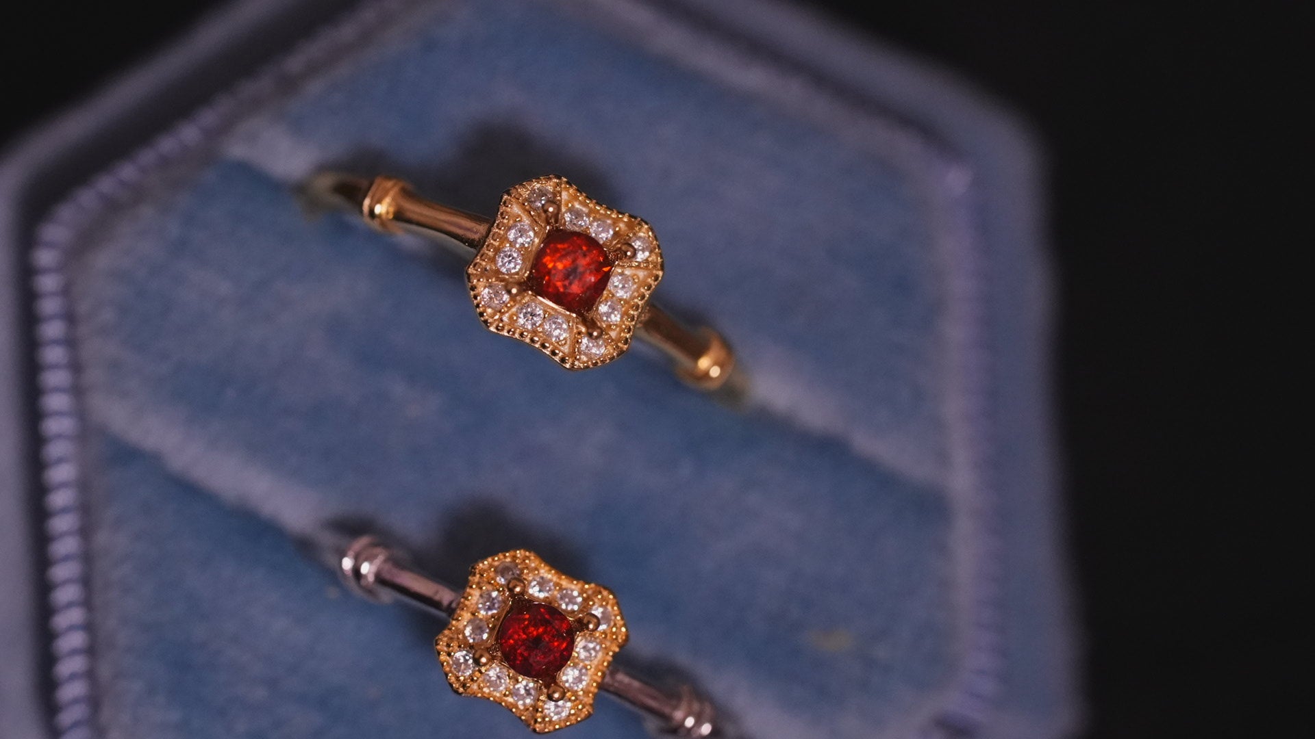 【Garnet】ガーネット　ガレットリング【Galette Ring】