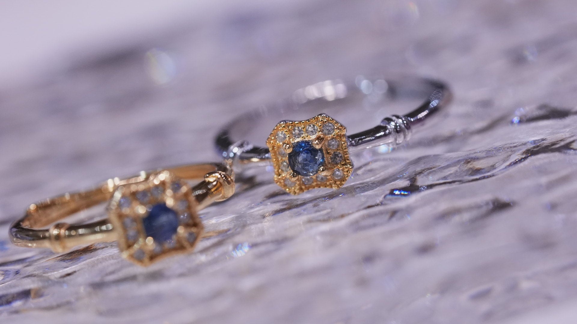 【Sappire】サファイア　ガレットリング【Galette Ring】