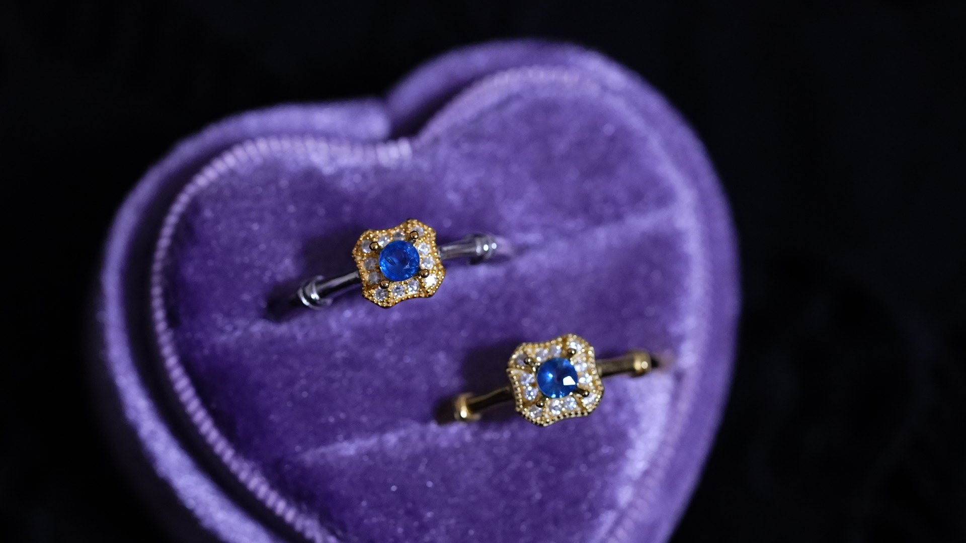 【Sappire】サファイア　ガレットリング【Galette Ring】