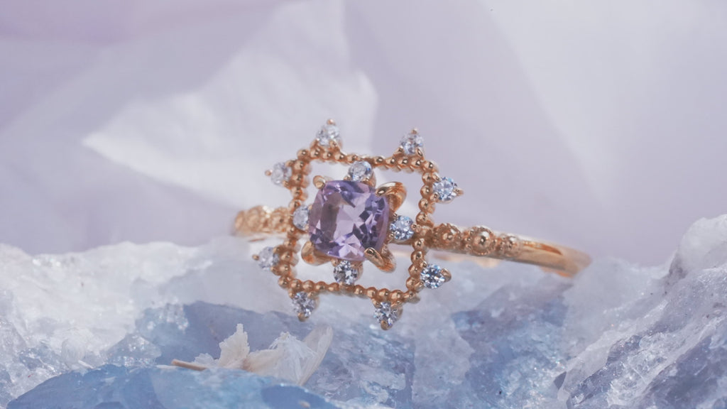 アメジスト　ソルスクエアリング