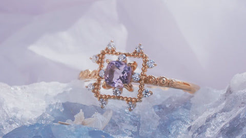 アメジスト　ソルスクエアリング