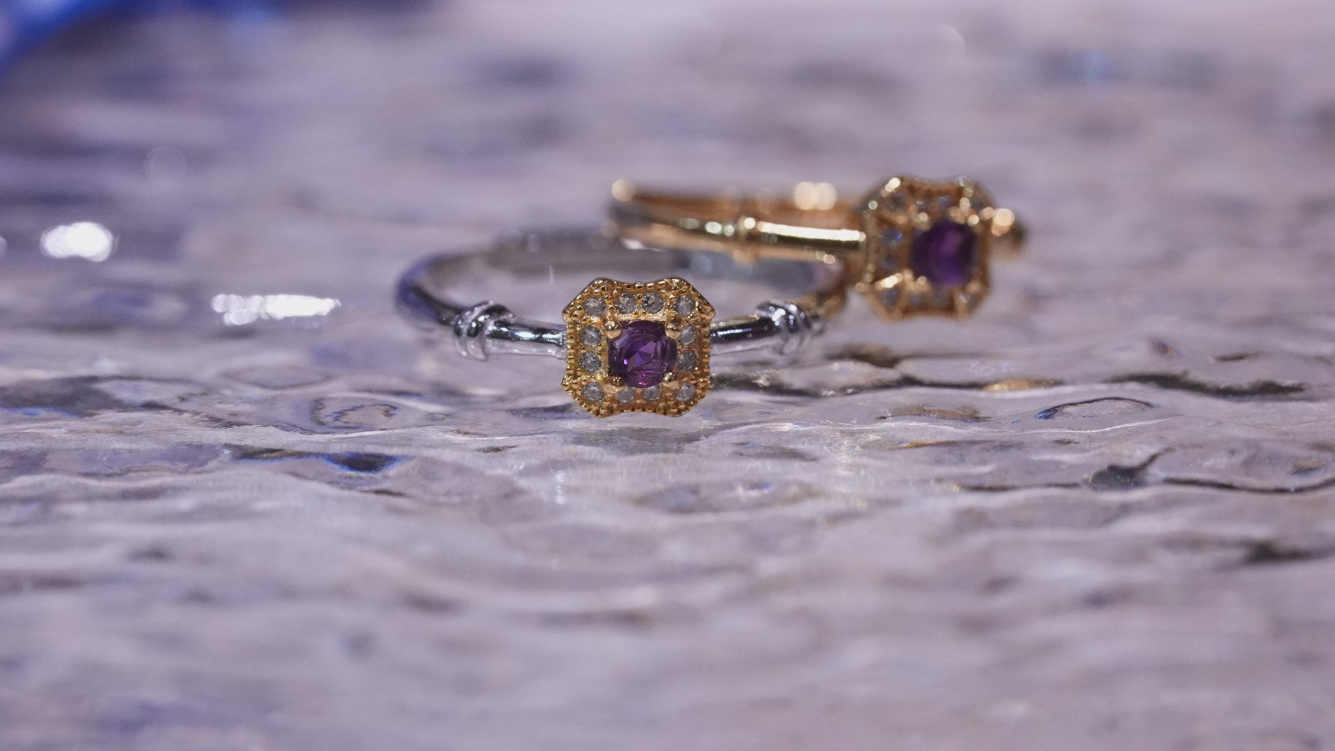【Amethyst】アメジスト　ガレットリング【Galette Ring】
