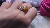 【Andesine Labradorite】アンデシンラブラドライトプラネットペアシェイプリング【Planet pearshape Ring】