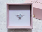 【Aquamarine】アクアマリン　カルテットレクタングルリング【Quartetto Rectangle Ring】