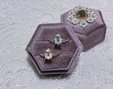 【Aquamarine】アクアマリン　カルテットレクタングルリング【Quartetto Rectangle Ring】