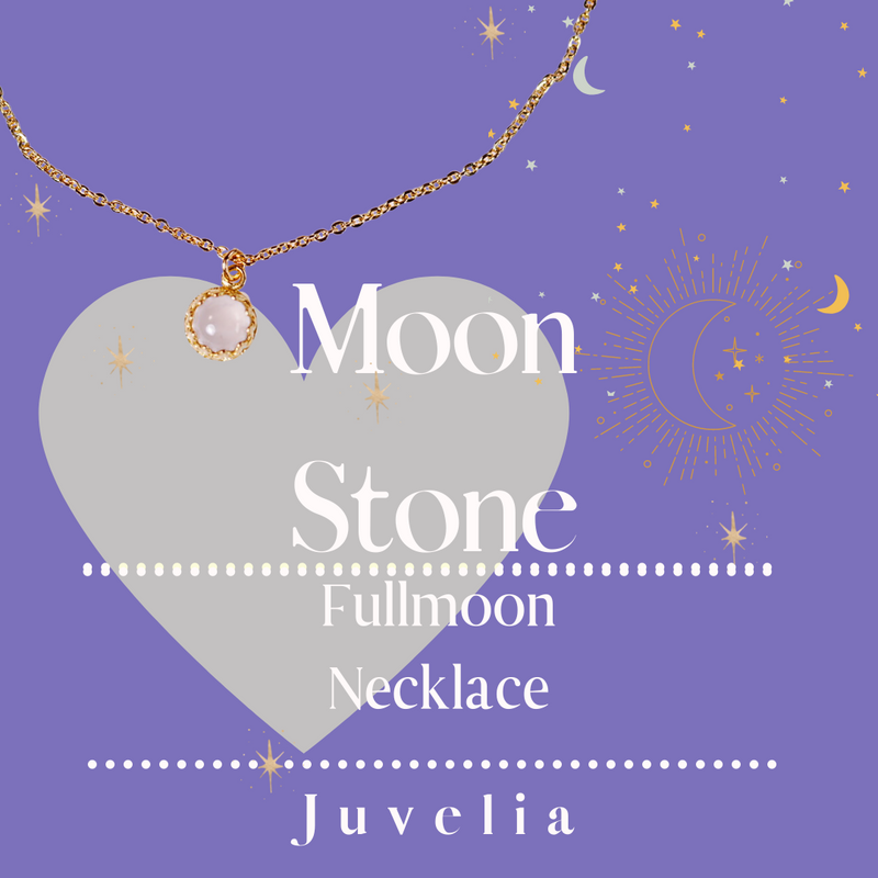 【6月誕生石】ムーンストーン　フルムーンネックレス【Moonstone /Fullmoon necklace】