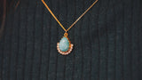 【〆在庫限り】アマゾナイト　ペアシェイプエレノアLLネックレス 【Amazonite/Pear shape Eleanor necklace】