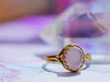 ピンクカルセドニー　オーバルLリング【Pink Chalcedony/Oval large ring】