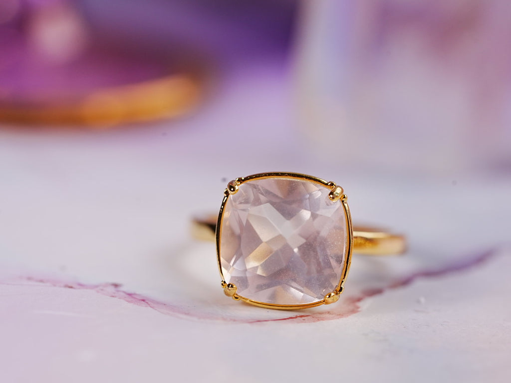 Video】ローズクォーツ クォーツリング 【Rose Quartz/Quartz ring