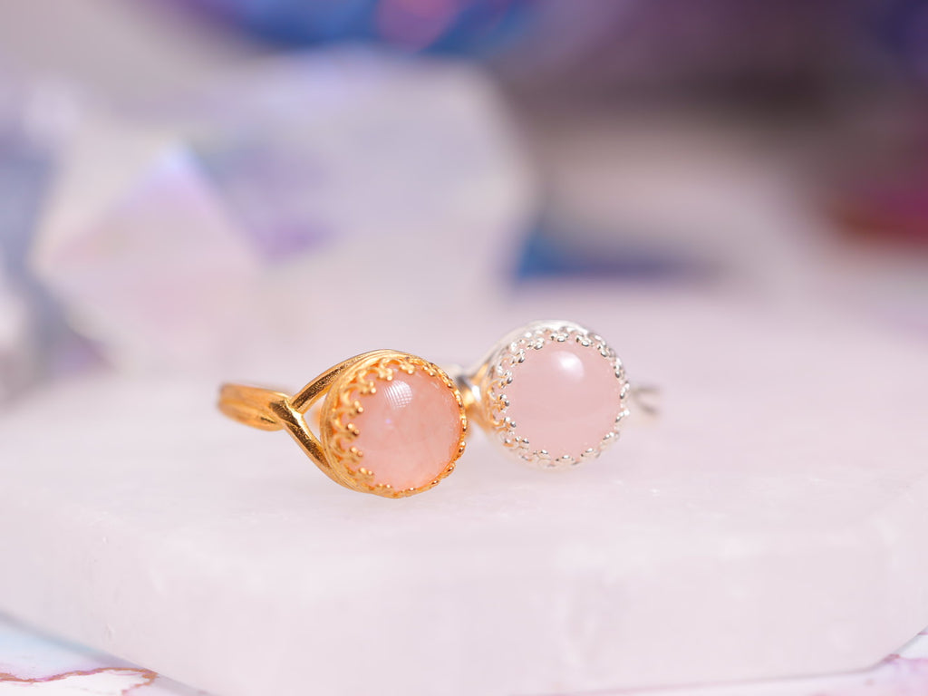 ローズクォーツ フルムーンLLリング【Rose Quartz/Fullmoon LL ring