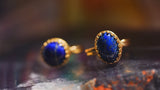 【12月誕生石】ラピスラズリ　オーバルLLリング【Lapis Lazuli/Oval largest ring】