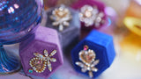 【Video/ピンクトパーズ＆ロイヤルブルー】パフュームステッキの戦士ボックス【Pink Topaz＆Royal Blue/Perfume magic stick/Hexagon Magic ring box】