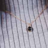 【11月誕生石】ロンドンブルートパーズ　オーバルネックレス【London Blue Topaz/Oval  necklace】