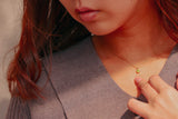 【8月誕生石】ペリドット ブリリアント "4" ネックレス【Peridot/Brilliant necklace (4mm)】