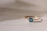 【11月誕生石】ロンドンブルートパーズ　K10ブリリアント4リング【London blue topaz/K10 Brilliant ring (4mm)】
