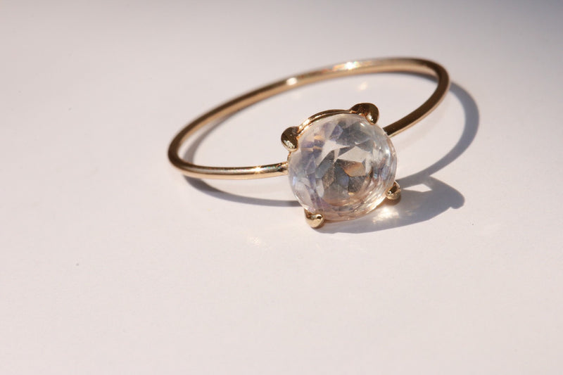 アクアクリスタル　K10 ブリリアント6リング【Aqua Crystal/K10 Brilliant ring (6mm)】