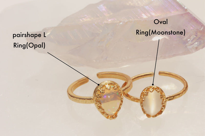 【完売】オパール　ペアシェイプLリング【Opal/Pear shape large ring】