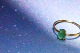 【△在庫限り/5月誕生石】エメラルド　オーバルSリング【Emerald/Oval small ring】